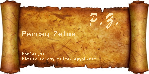 Percsy Zelma névjegykártya